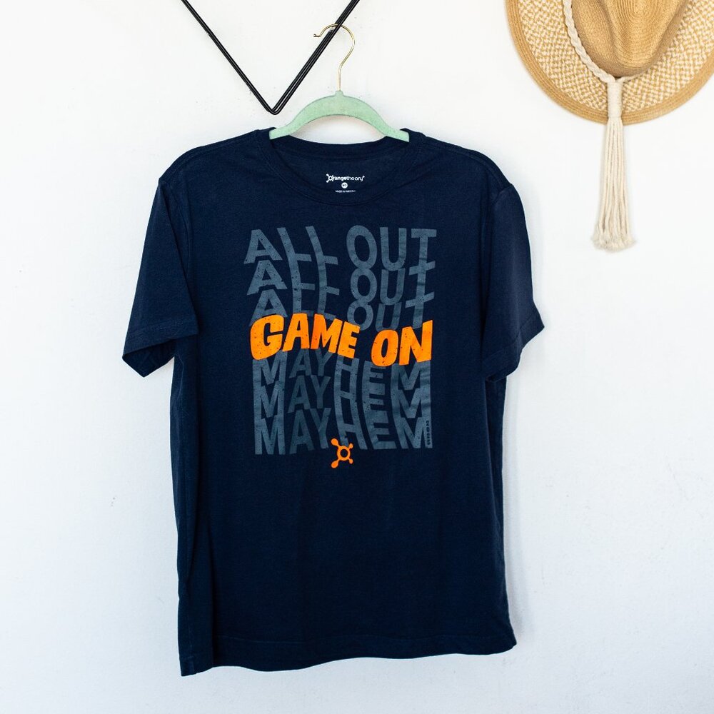 Orangetheory OTF // Navy Blue Mayhem "Game On" Retro Tee